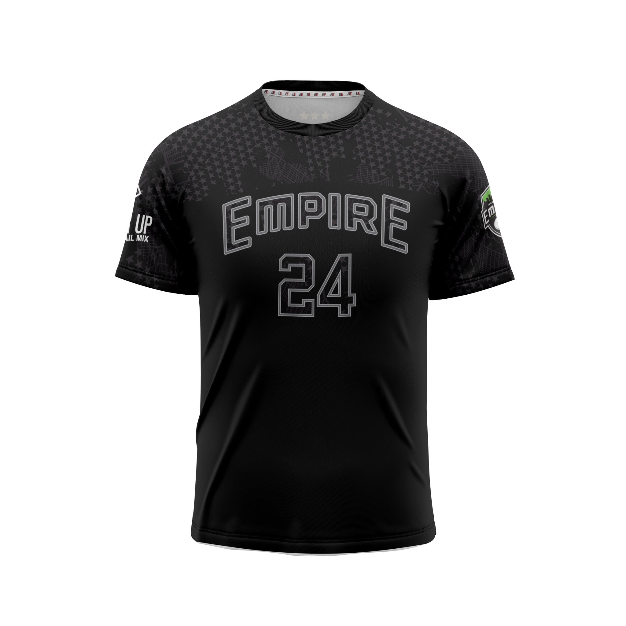 60's EMPIRE エンパイア レーヨンフットボールTee イエロー ブルー バックプリント ΑΦΩ フラタニティー 男子学生社交団体 L~XL  リペア USA製 希少 ヴィンテージ BA-873 RM1242H | agito vintage powered by BASE